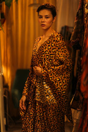 LEO PRINT XXL WING KIMONO PINA - sustainably made MOMO NEW YORK sustainable clothing, bestseller slow fashion