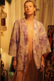 LILAL EMBROIDERED SEQUIN KIMONO OMANI - sustainably made MOMO NEW YORK sustainable clothing, Kimono slow fashion