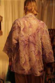 LILAL EMBROIDERED SEQUIN KIMONO OMANI - sustainably made MOMO NEW YORK sustainable clothing, Kimono slow fashion