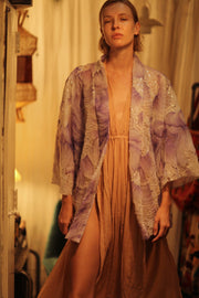 LILAL EMBROIDERED SEQUIN KIMONO OMANI - sustainably made MOMO NEW YORK sustainable clothing, Kimono slow fashion
