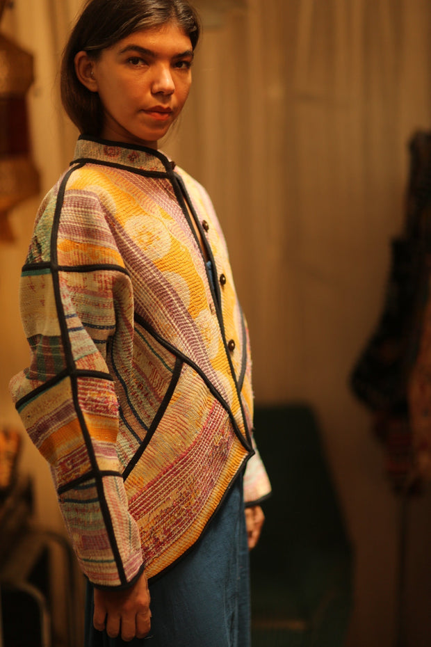 LUKAS KANTHA BOMBER JACKET - sustainably made MOMO NEW YORK sustainable clothing, bomber slow fashion