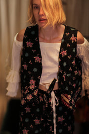 MARLENE KANTHA GILET MINI BOUQUET - sustainably made MOMO NEW YORK sustainable clothing, coatandjacket slow fashion