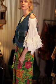 MARLENE KANTHA GILET TARTAN - sustainably made MOMO NEW YORK sustainable clothing, coatandjacket slow fashion