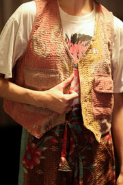 MARLENE KANTHA GILET VEST CHAMOMILE - sustainably made MOMO NEW YORK sustainable clothing, coatandjacket slow fashion