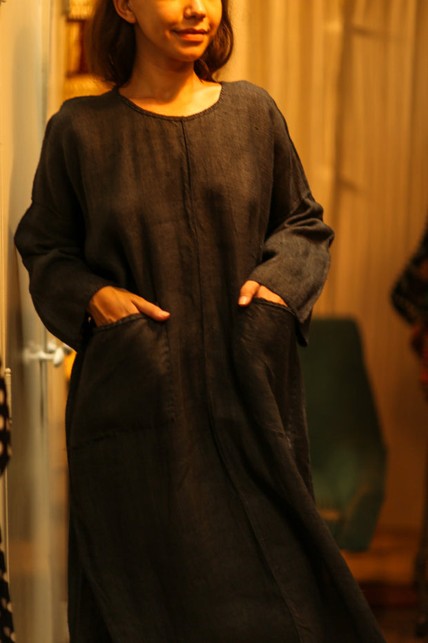 MEGHAN COTTON DRESS - sustainably made MOMO NEW YORK sustainable clothing, Boho Chic slow fashion