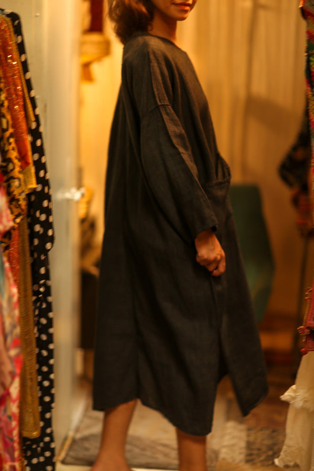 MEGHAN COTTON DRESS - sustainably made MOMO NEW YORK sustainable clothing, Boho Chic slow fashion