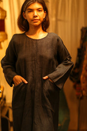 MEGHAN COTTON DRESS - sustainably made MOMO NEW YORK sustainable clothing, Boho Chic slow fashion