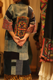 MISHA TRIBAL PATCHWORK KIMONO - sustainably made MOMO NEW YORK sustainable clothing, cotton slow fashion