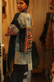 MISHA TRIBAL PATCHWORK KIMONO - sustainably made MOMO NEW YORK sustainable clothing, cotton slow fashion