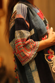MISHA TRIBAL PATCHWORK KIMONO - sustainably made MOMO NEW YORK sustainable clothing, cotton slow fashion