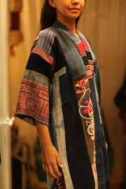 MISHA TRIBAL PATCHWORK KIMONO - sustainably made MOMO NEW YORK sustainable clothing, cotton slow fashion