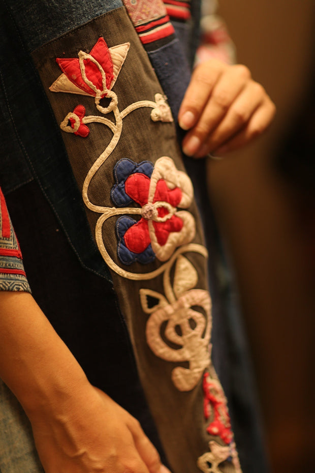 MISHA TRIBAL PATCHWORK KIMONO - sustainably made MOMO NEW YORK sustainable clothing, cotton slow fashion