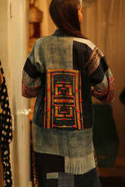MISHA TRIBAL PATCHWORK KIMONO - sustainably made MOMO NEW YORK sustainable clothing, cotton slow fashion