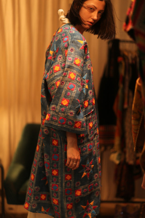 MISSY ARTISAN MADE KIMONO - sustainably made MOMO NEW YORK sustainable clothing, Coat slow fashion
