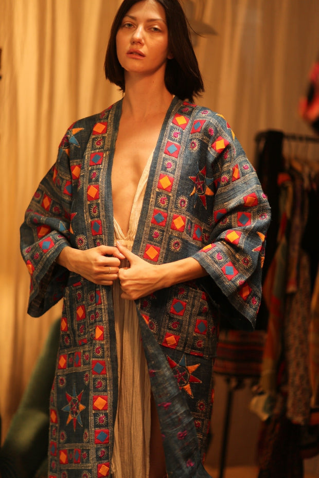 MISSY ARTISAN MADE KIMONO - sustainably made MOMO NEW YORK sustainable clothing, Coat slow fashion