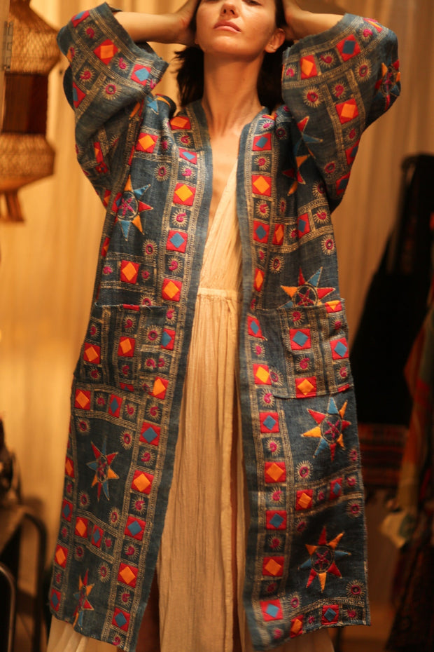 MISSY ARTISAN MADE KIMONO - sustainably made MOMO NEW YORK sustainable clothing, Coat slow fashion