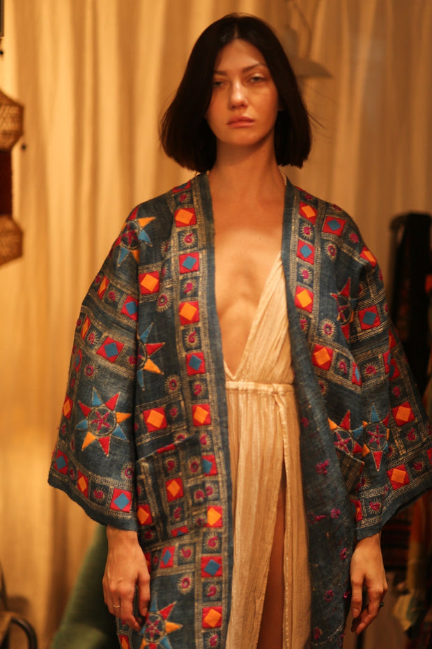 MISSY ARTISAN MADE KIMONO - sustainably made MOMO NEW YORK sustainable clothing, Coat slow fashion