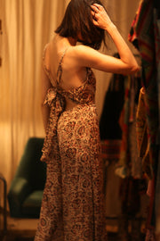 NEIS SILK JUMPSUIT CIRCUS RED - sustainably made MOMO NEW YORK sustainable clothing, jumpsuit slow fashion