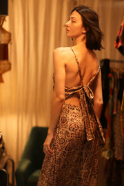 NEIS SILK JUMPSUIT CIRCUS RED - sustainably made MOMO NEW YORK sustainable clothing, jumpsuit slow fashion