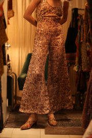 NEIS SILK JUMPSUIT CIRCUS RED - sustainably made MOMO NEW YORK sustainable clothing, jumpsuit slow fashion