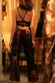 NEIS SILK JUMPSUIT RED STRIPE - sustainably made MOMO NEW YORK sustainable clothing, jumpsuit slow fashion