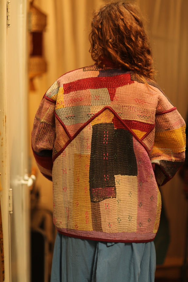 OWEN KANTHA BOMBER JACKET - sustainably made MOMO NEW YORK sustainable clothing, bomber slow fashion