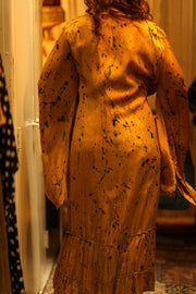PINA SILK KIMONO YELLOW POLLOCK - sustainably made MOMO NEW YORK sustainable clothing, dress slow fashion