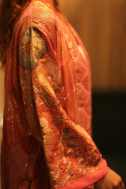 PINK SEQUIN KIMONO ARABELLA - sustainably made MOMO NEW YORK sustainable clothing, kimono slow fashion