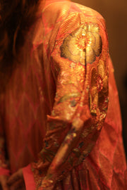 PINK SEQUIN KIMONO ARABELLA - sustainably made MOMO NEW YORK sustainable clothing, kimono slow fashion