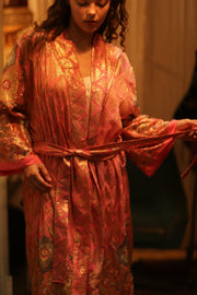 PINK SEQUIN KIMONO ARABELLA - sustainably made MOMO NEW YORK sustainable clothing, kimono slow fashion