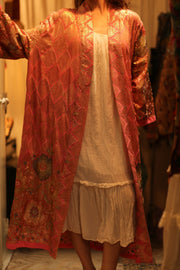 PINK SEQUIN KIMONO ARABELLA - sustainably made MOMO NEW YORK sustainable clothing, kimono slow fashion