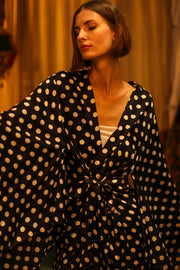 POLKA DOT WING XL KIMONO PINA - sustainably made MOMO NEW YORK sustainable clothing, bestseller slow fashion