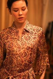 SILK DRESS RUTH MULI NENNA - sustainably made MOMO NEW YORK sustainable clothing, dress slow fashion