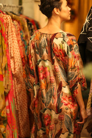 SILK KAFTAN YAYA NAMUD - sustainably made MOMO NEW YORK sustainable clothing, bestseller slow fashion