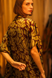 SILK KIMONO OLIVIA - sustainably made MOMO NEW YORK sustainable clothing, kimono slow fashion
