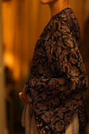 SILK WRAP TOP AURELIA VAVA - sustainably made MOMO NEW YORK sustainable clothing, new slow fashion