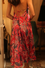 SUMMER STRAP DRESS HANNAH PINK DREAM EDIT - sustainably made MOMO NEW YORK sustainable clothing, Boho Chic Dress slow fashion