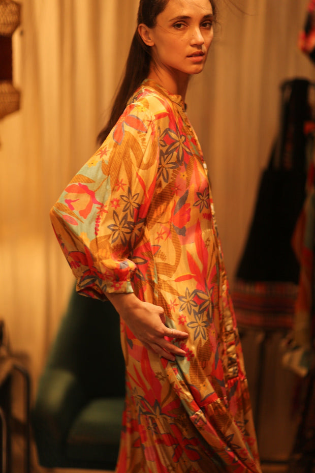 SUSIE SILK DRESS PHAYAM - sustainably made MOMO NEW YORK sustainable clothing, Boho Chic Dress slow fashion