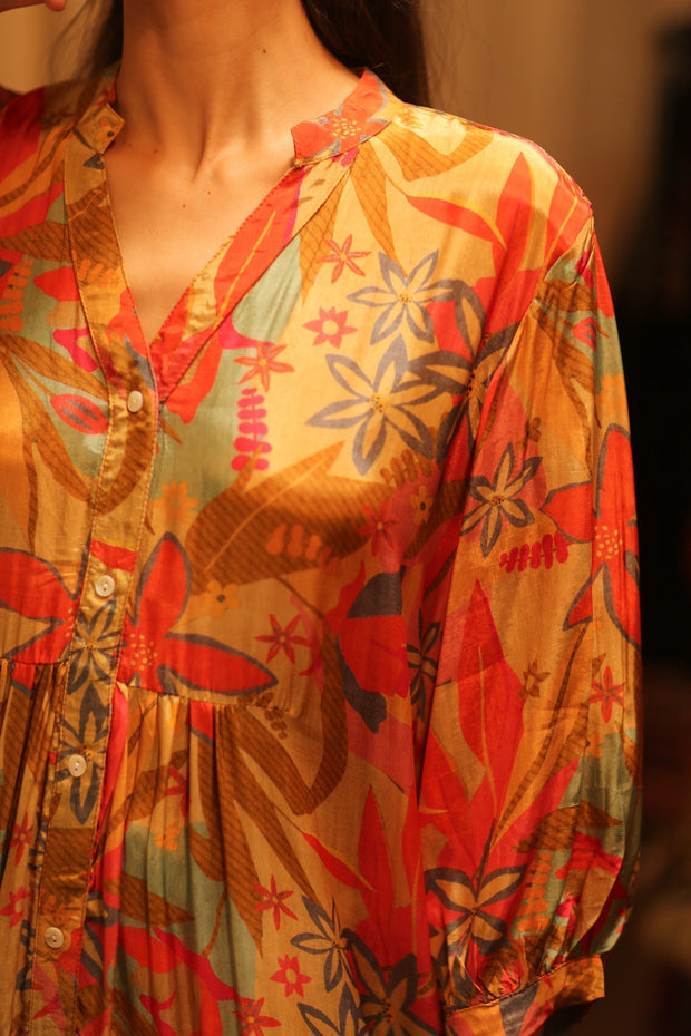 SUSIE SILK DRESS PHAYAM - sustainably made MOMO NEW YORK sustainable clothing, Boho Chic Dress slow fashion