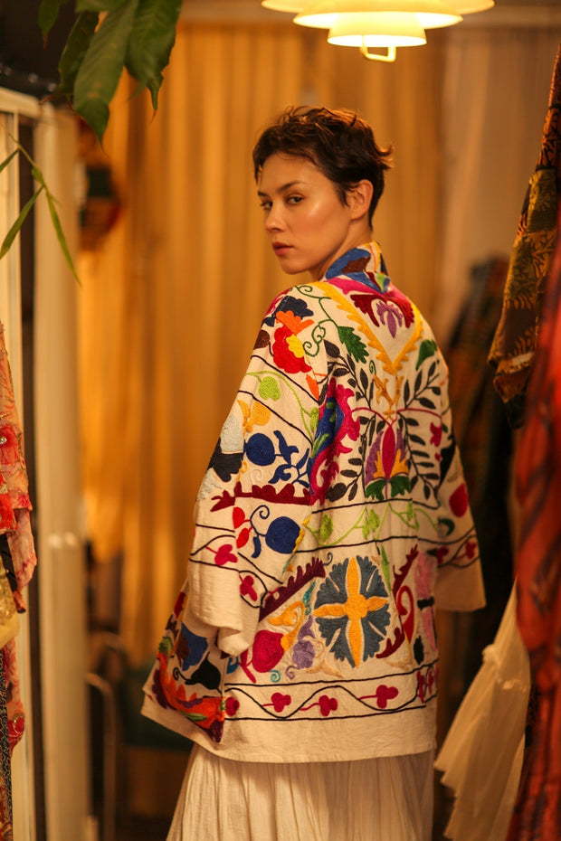 SUZANI KIMONO JACKET MONTY - sustainably made MOMO NEW YORK sustainable clothing, bestseller slow fashion