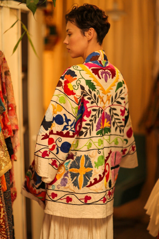 SUZANI KIMONO JACKET MONTY - sustainably made MOMO NEW YORK sustainable clothing, bestseller slow fashion
