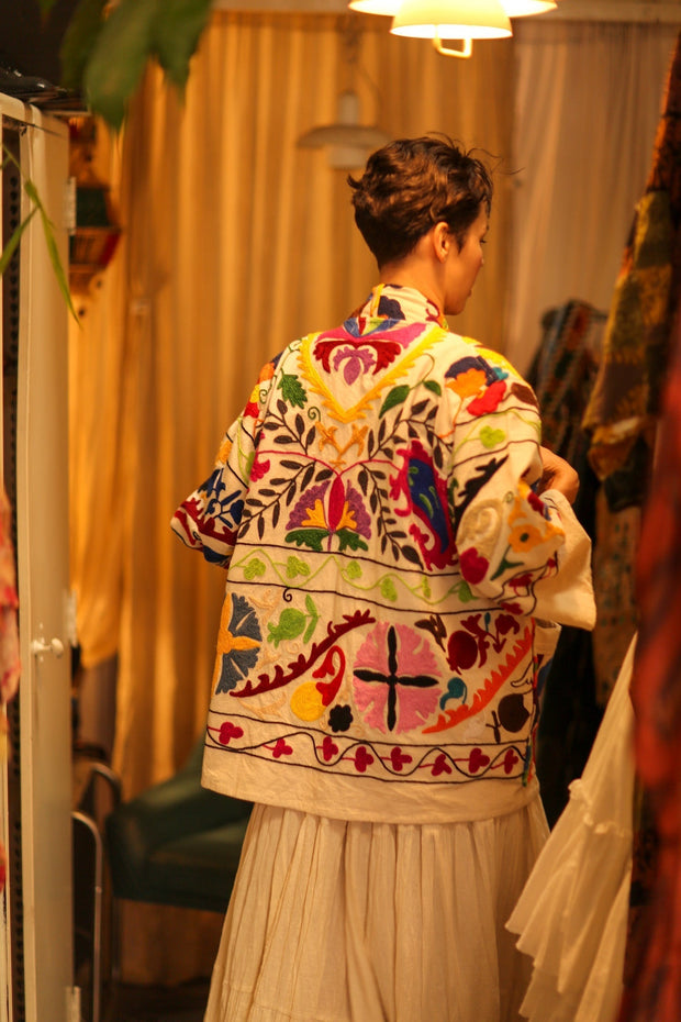 SUZANI KIMONO JACKET MONTY - sustainably made MOMO NEW YORK sustainable clothing, bestseller slow fashion