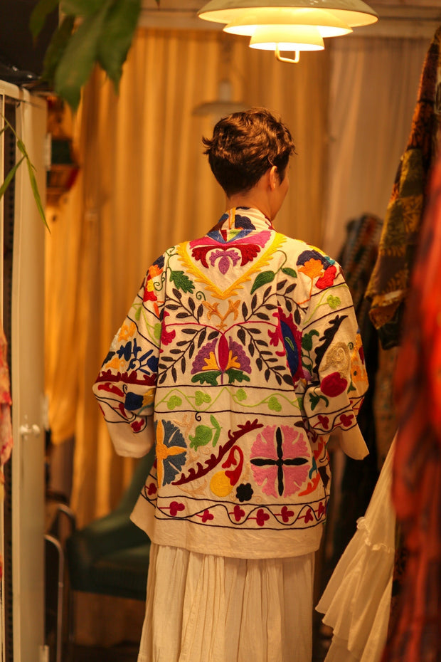 SUZANI KIMONO JACKET MONTY - sustainably made MOMO NEW YORK sustainable clothing, bestseller slow fashion