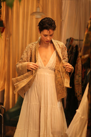 SUZANI SHORT KIMOMO JIMMY - sustainably made MOMO NEW YORK sustainable clothing, coatandjacket slow fashion