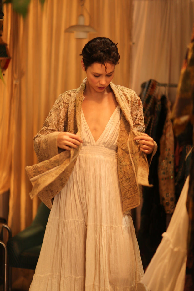 SUZANI SHORT KIMOMO JIMMY - sustainably made MOMO NEW YORK sustainable clothing, coatandjacket slow fashion