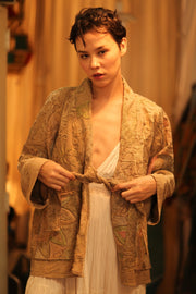 SUZANI SHORT KIMOMO JIMMY - sustainably made MOMO NEW YORK sustainable clothing, coatandjacket slow fashion