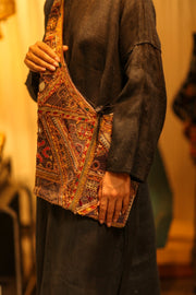 TAHNEE EMBROIDERED BAG - sustainably made MOMO NEW YORK sustainable clothing, bag slow fashion