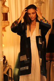 TRIBAL ARTISAN KIMONO ORILA - sustainably made MOMO NEW YORK sustainable clothing, coatandjacket slow fashion