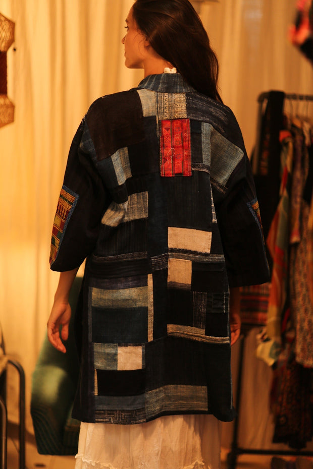 TRIBAL ARTISAN KIMONO ORILA - sustainably made MOMO NEW YORK sustainable clothing, coatandjacket slow fashion