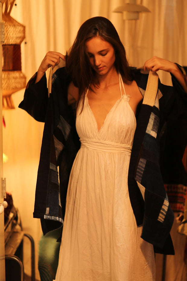 TRIBAL ARTISAN KIMONO ORILA - sustainably made MOMO NEW YORK sustainable clothing, coatandjacket slow fashion